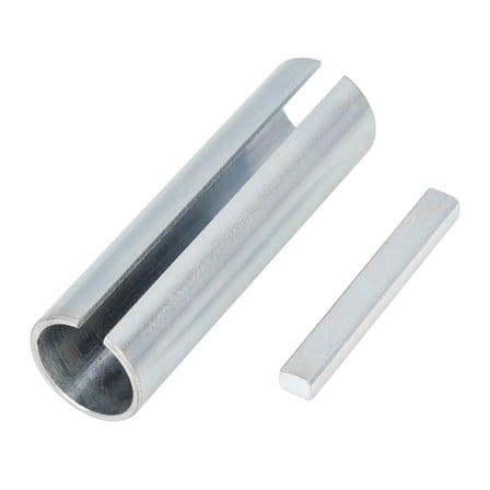 3/4"to 7/8" inch Engine Shaft Sleeve Adapter Kit with Step Key Silver Tone for Car