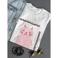 thumbnail image 3 of Lovely Pink Kitten T-Shirt Women -Image by Shutterstock, Female XX-Large, 3 of 4