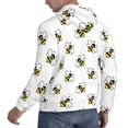 thumbnail image 3 of Hoodies for Men - cute bees cartoon white Long Sleeve Comfrt Men'S Fashion Hoodies & Sweatshirts, Sweatshirts for Men Hoodies Pullover Clothing Clothes with Pouch, 3 of 7