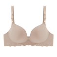 thumbnail image 1 of Sujetador sin costuras para mujer, ropa interior Sexy Push Up Bralette, lencería femenina inalámbrica, sujetadores con patrón de letras a la moda, tres cuartos (3/4 de copa) Tan Jianjun unisex, 1 of 2