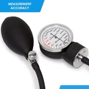 Primacare DS-9181-BKWM Professional Aneroid Sphygmomanometer and Sprague Rappaport Stethoscope, Manual Blood Pressure Kit with Cuff and Carrying Case, Black