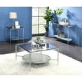thumbnail image 4 of ACME Adelrik Sofa Table in Glass and Chrome, 4 of 5