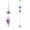 Amethyst, variant on Hexagon Pendulum Crystal Quartz Nature Energy Reiki Healing Merkaba Pendant -Amethyst