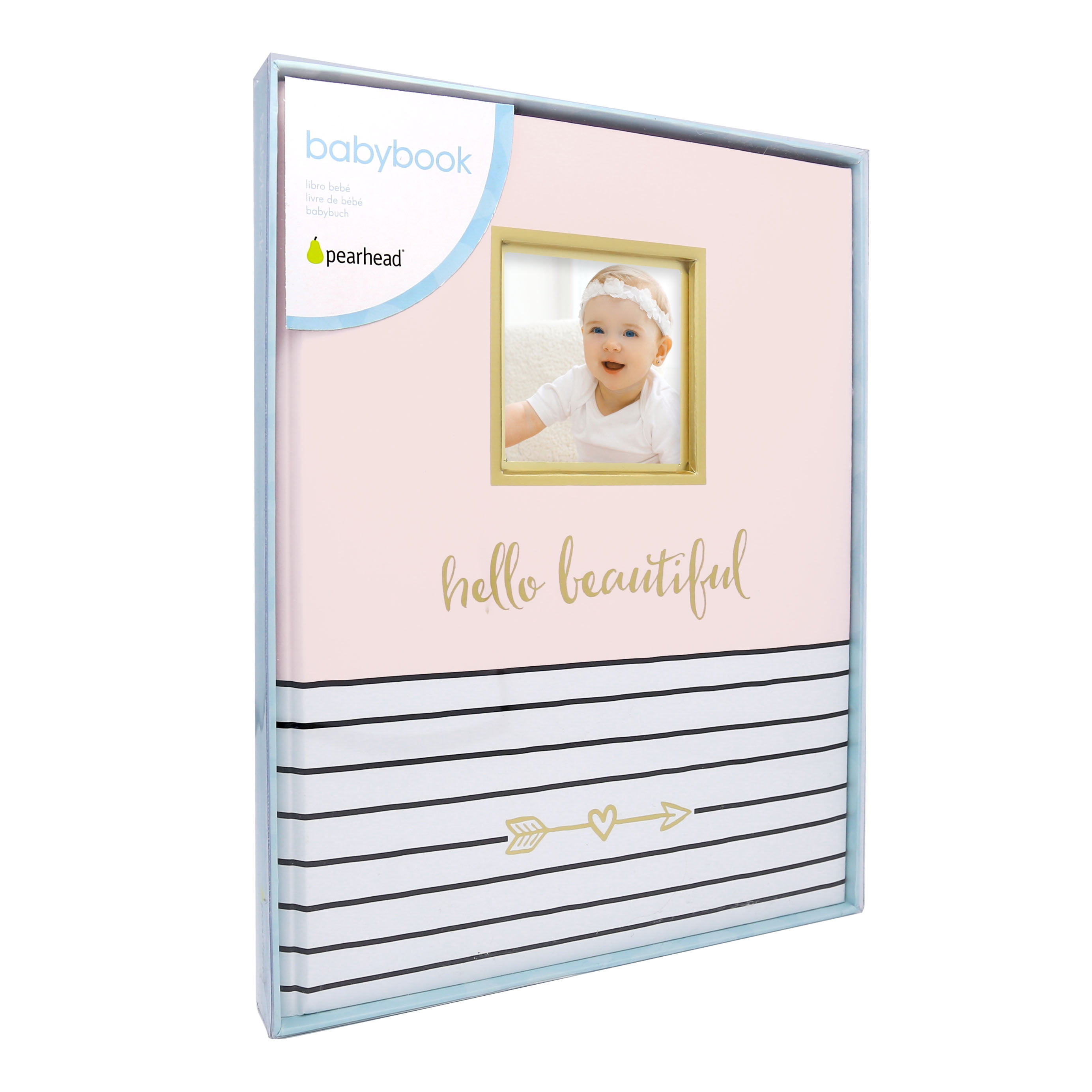 Pearhead Hello Beautiful Keepsake Baby Memory Book Pink Walmart Com Walmart Com