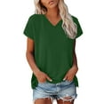 thumbnail image 2 of Sweet Home Farm V Neck T Shirts for Women Stylish And Comfortable Women's Loose Fit Shirt | Casual Tee Any Occasion Short Sleeve Shirts for Women Camouflage, 2 of 8