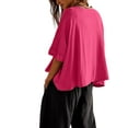 thumbnail image 5 of Sherrylily Summer Women Oversized Cropped T-Shirts Casual Short Sleeve Loose Tops, 5 of 6