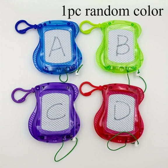 Mini magnetic drawing board with keychain - erasable graffiti writing pad, Children's Day, Easter party gift