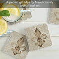 thumbnail image 4 of Thirstystone Deco Fleur 4-Pack Tumbled Tile Coasters, 4 of 7