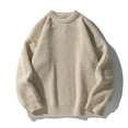 thumbnail image 5 of Betivan Mens Fall Winter Sweater Crewneck Knit Sweaters Casual Waffle Pullover Warm Loose Fit Top for Outdoor/Daily/Casual/Holiday, 5 of 6