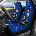 thumbnail image 3 of Xoenoiee Tree Santa Claus Print Car Seat Covers + Rear Backrest Cover + Rear Bottom Bench Cover, Christmas Decor Car Seat Covers Full Set 4 Pieces Car Accessories, Universal fit, 3 of 7