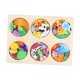 thumbnail image 4 of Rompecabezas de madera para niños, multifuncional, portátil, para estimular la motricidad fina. 6 en 1, 4 of 9