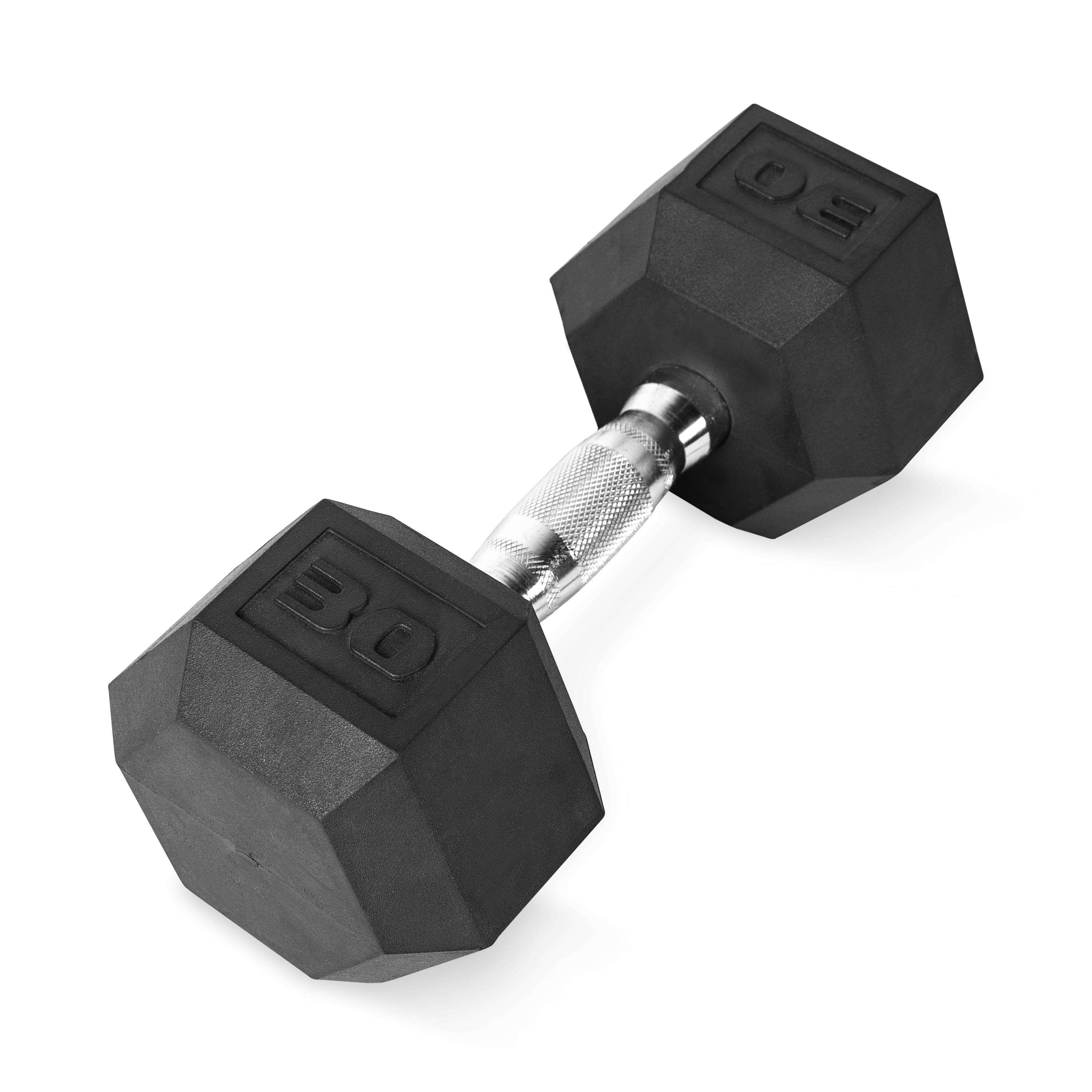 CAP SDR040 40lbs Rubber Coated Hex Dumbbell 