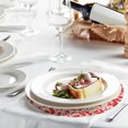 thumbnail image 4 of 8Pcs Manteles Redondos Desechables Rojos, 13" Decoraciones de Mesa con Brillos Metálicos, 4 of 6