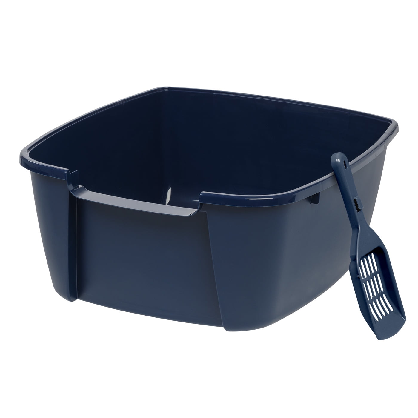IRIS Jumbo Litter Box with Scoop, Navy