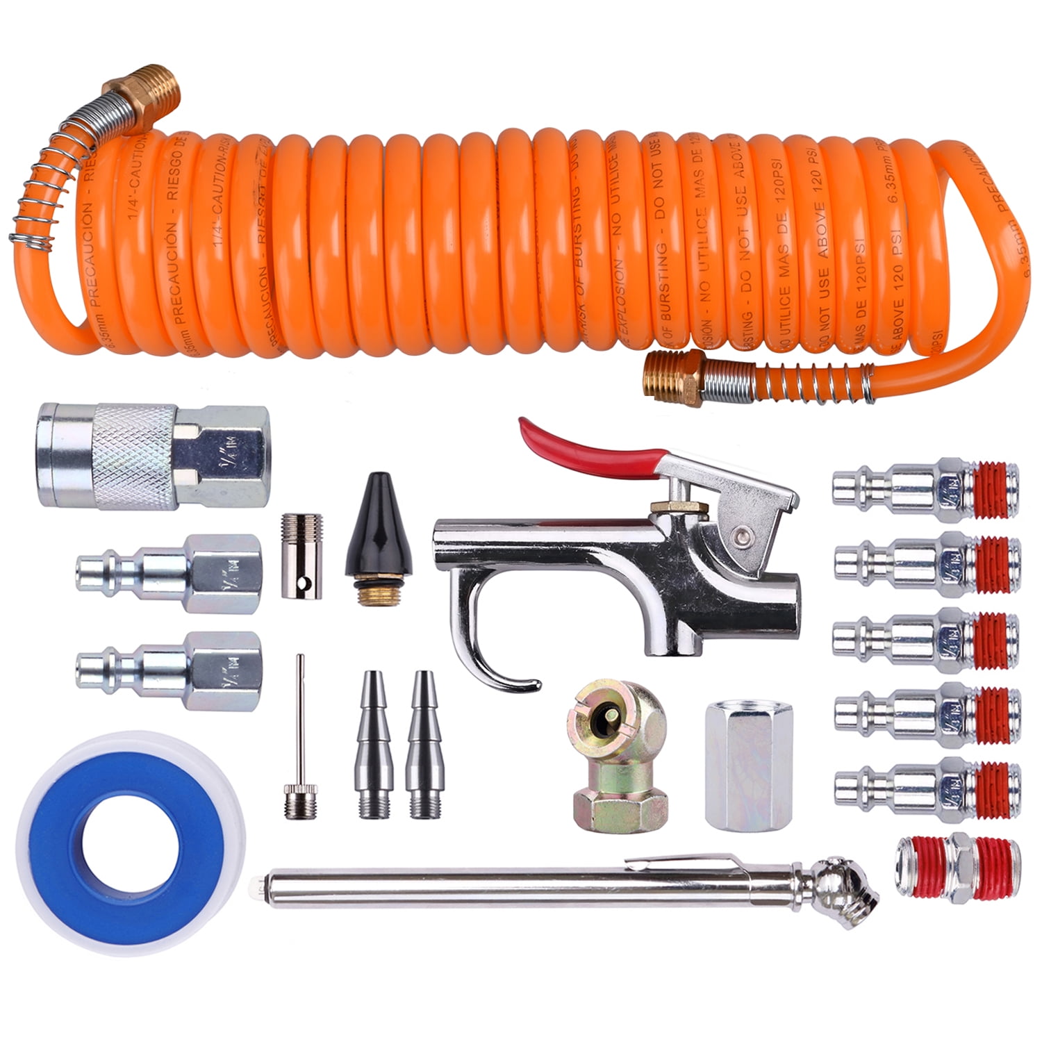 Vehicle Parts Accessories Garage Equipment Tools Air Compressors fule-10pcs-1-4-bsp-air-line-hose-compressor-fitting-connector-coupler