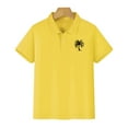 thumbnail image 5 of XXWXYD Girls Boys Sports Tennis 𝐏𝐨𝐥𝐨 Shirts, Kids School Uniform Quick-Dry Tops, Cute Tropical Button Shirt Summer Hawaian Style Comfort Fit, 5 of 8