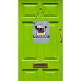 thumbnail image 2 of Caroline's Treasures BB1448DS1216 Fawn Pug Welcome Wall or Door Hanging Prints, Blue, 12x16, multicolor, 2 of 2