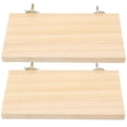 thumbnail image 3 of Milisten 2Pcs Rectangular Parrot Platforms Wooden Bird Platforms Interesting Bird Stands Parakeet Platform, 3 of 6