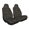 thumbnail image 2 of Xecao Retro Excavator for Automotive Seat Covers for Cars Trucks and SUVs – Gray Car Seat Covers for Front Seats, Truck Seat Protectors-2 PCS, 2 of 9