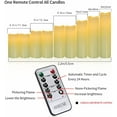 thumbnail image 2 of OSHINE 9-Pack Flameless Candles Real Wax LED Pillar Candles Battery Operated Candles Electric Ivory Candles Flicker Lights Votive Timing With Remote 300+ Hours Halloween, 2 of 7