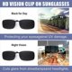 thumbnail image 5 of Unisex Clear Dark Green Polarized Lens Sunglasses Clip On Eyeglasses, 5 of 5