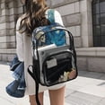 thumbnail image 6 of ALAZA Clear Backpack Skeleton Starry Night PVC Transparent BookBag, 6 of 7
