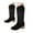 Black, variant on Cowboy Cowgirl Boots for Women Wide Calf Western Pointed Toe Suede Embroidered Hollow Out Mid Calf Boot