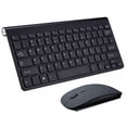 thumbnail image 1 of 2.4G Wireless Keyboard Mouse Mini juego combinado de teclado multimedia para computadora portátil, computadora de escritorio, TV, suministros de oficina, negro Inevent EL2198-03B, 1 of 7
