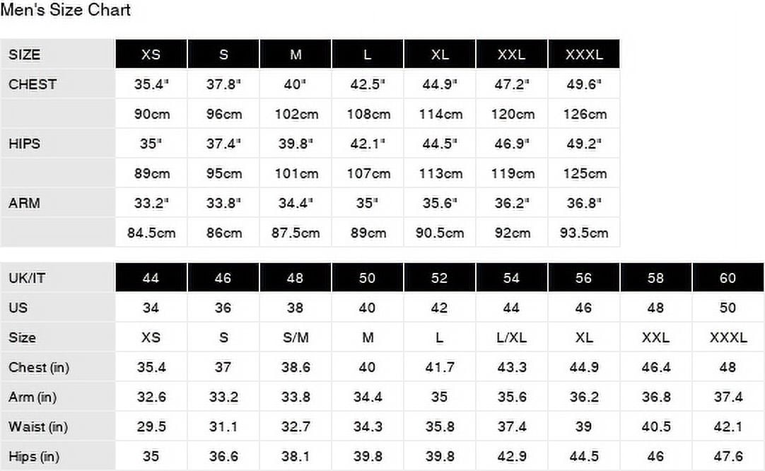 Burberry mens shirt size chart sales