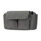 thumbnail image 1 of Bolsa organizadora para cochecito de tela Oxford, bolso colgante para cochecito con múltiples bolsillos, bolsa para mamá para teléfono, servilletas, Gris, 1 of 8