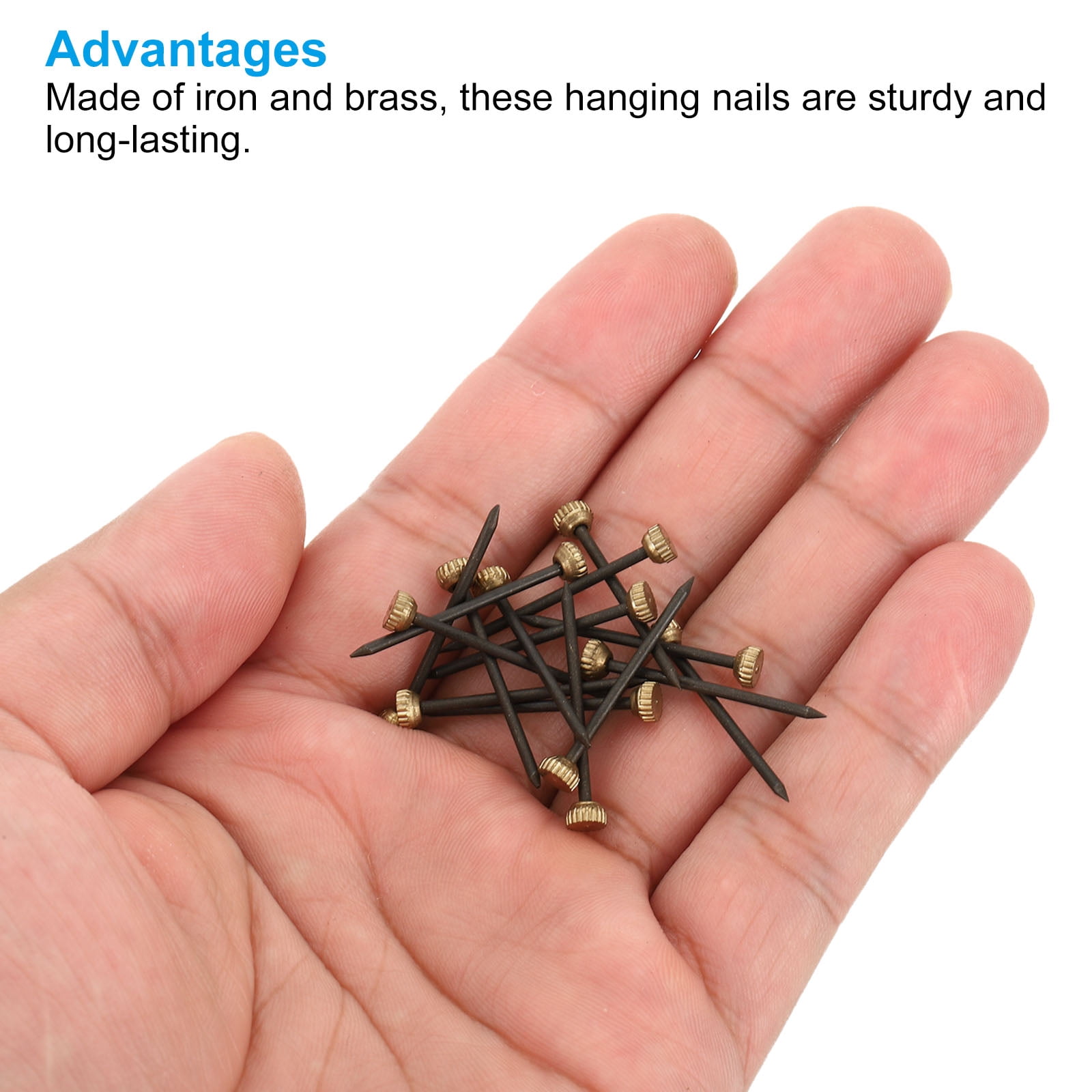 Unique Bargains Nails for Hanging Pictures Photo Wall Hardware Hooks Hangers 50Pcs
