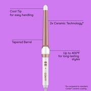 Conair Double Ceramic Tapered Curling Wand, 1.25–.75, Creates Beachy Waves