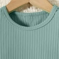 thumbnail image 4 of Robe d'Été pour Fille, Robe Tricotée Sans Manches pour Tout-Petit avec Imprimé Papillon, Robe Décontractée à Col Rond Longueur Genou pour Enfants, Tenue Quotidienne et Jeu, 4 of 7
