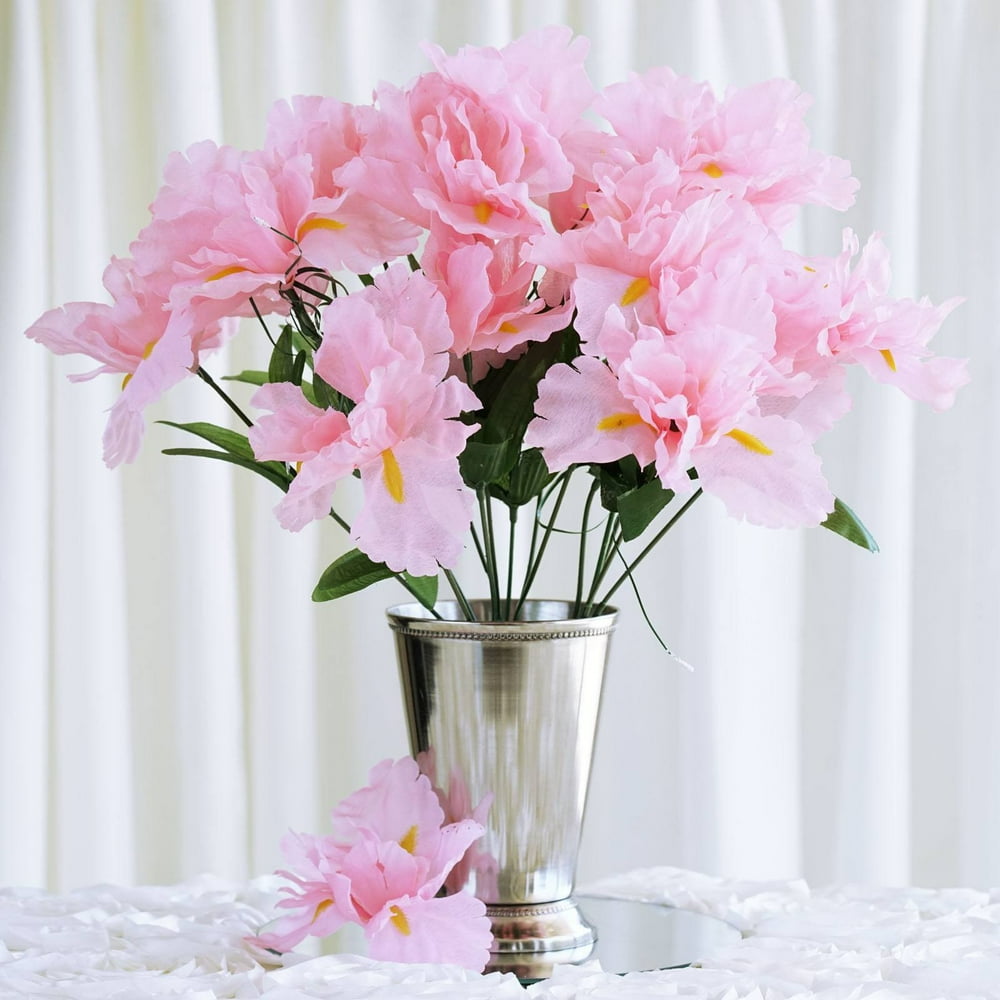 Efavormart 60 pcs Artificial IRIS Flowers for DIY Wedding
