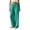 Green, variant on Linen Pants Women High Waisted Straight Leg Beach Pants Summer Loose Flowy Casual Pants S