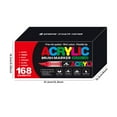 thumbnail image 2 of Riforla Acrylic Markers for Coloring Books Straight Liquid Acrylic Marker Acrylic Brush Markers for Adult Coloring Acrylic Paint Markers Pen Brush Tip1ml Office&Craft&Stationery D, 2 of 7