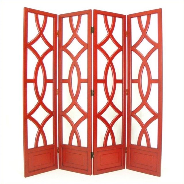 Wayborn Charleston Diviseur de Chambre en Rouge de Porcelaine