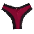 thumbnail image 1 of Women's Panties - Everyday Comfort Seamless Fit with Multicolored Design and Decorative Button Detail, 1 of 6