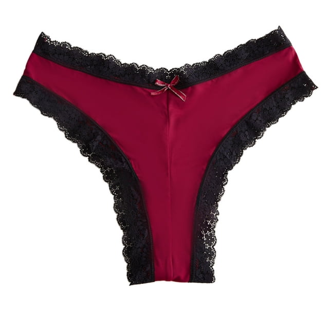 Women's Panties - Everyday Comfort Seamless Fit with Multicolored Design and Decorative Button Detail