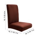 thumbnail image 3 of Tgbvmt Stretchable Chair Cover Solid Color Brushed Elastic Slipcover Soft Comfortable Protective Seat Cover Universal Fit Dining Office Kitchen Event Decor Decorative Furniture Cover Holiday Gift, 3 of 3