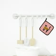 thumbnail image 3 of Caroline's Treasures Yellow-Throated Marten Pink Check Pair of Pot Holders, 3 of 3