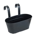 thumbnail image 1 of Colorful Metal Hanging Flower Pot With Removable Hook - Perfect For Balcony, 1 of 5