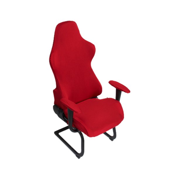 Funda para silla de oficina Bewildely de Spandex lavable y desprendible color Vino rojo