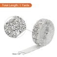 thumbnail image 2 of 1 Pcs Resin Rhinestones Ribbon 1 Yards x 15mm Self Adhesive Diamond Rhinestone Tape for DIY Crafts White, 2 of 5
