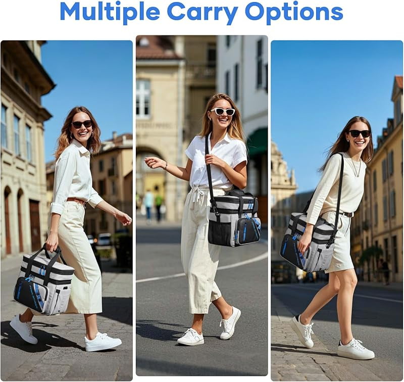 Maelstrom Lunch Box, 20L Insulated Lunch Bag for Men Women, Expandable Double Deck Leakproof Cooler Bag