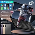 thumbnail image 2 of Tableta 14 PRO Max versión global 2024 nueva Android 13 16 GB 512 GB 10000 mAh 5G Dual SIM Llamada telefónica GPS Bluetooth WiFi WPS Tablet PC, 2 of 5