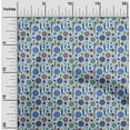 thumbnail image 2 of oneOone Cotton Jersey Royal Blue Fabric African Craft Projects Decor Fabric Printed By The Yard 58 Inch Wide, 2 of 4