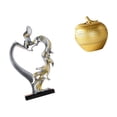 thumbnail image 6 of Couple Statue Kissing Figurine Resin Sculpture Modern Art Collectible Ornament for Bedroom Wedding Home Office Decor, 6 of 8