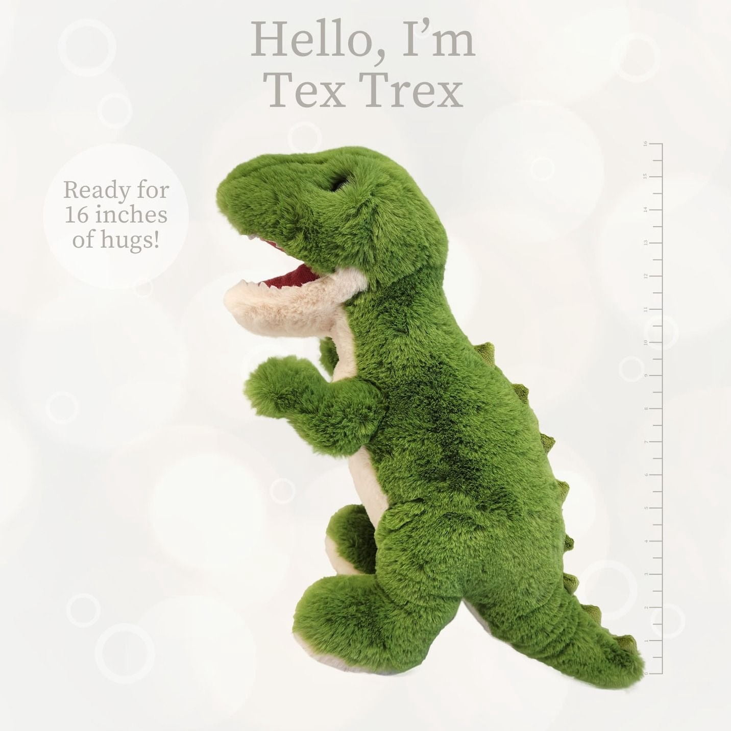 World Softest Plush Lushee Tex Trex 16 in