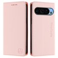 thumbnail image 2 of Wallet Case For Google Pixel 10 Pro 6.3inch, [RFID Blocking] PU Leather Magnetic Folio with 2 Card Slot Kickstand Flip Cover Shockproof Phone Case,Pink,For Google Pixel 10 Pro, 2 of 8